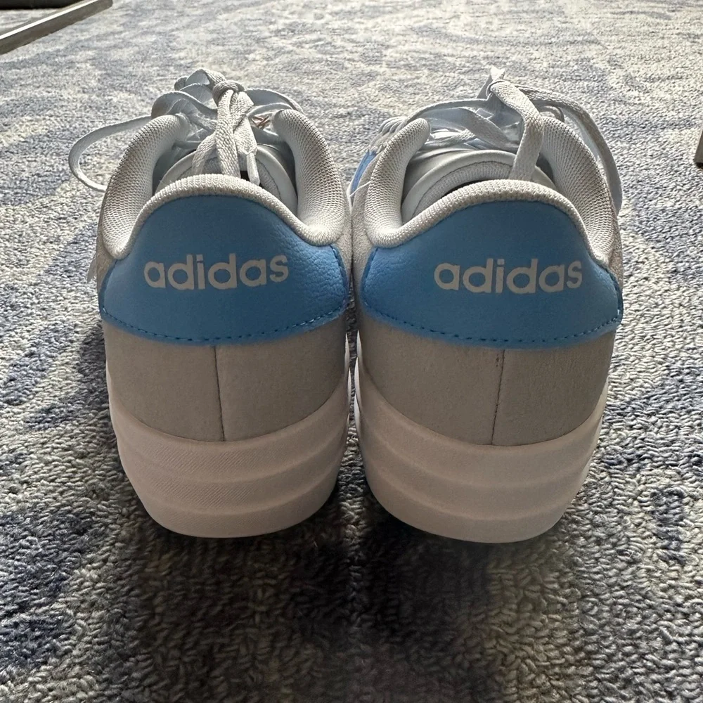 Adidas VL COURT BOLD SHOES KIDS, size 5.5. Grey and Blue. NWT - Picture 3 of 5